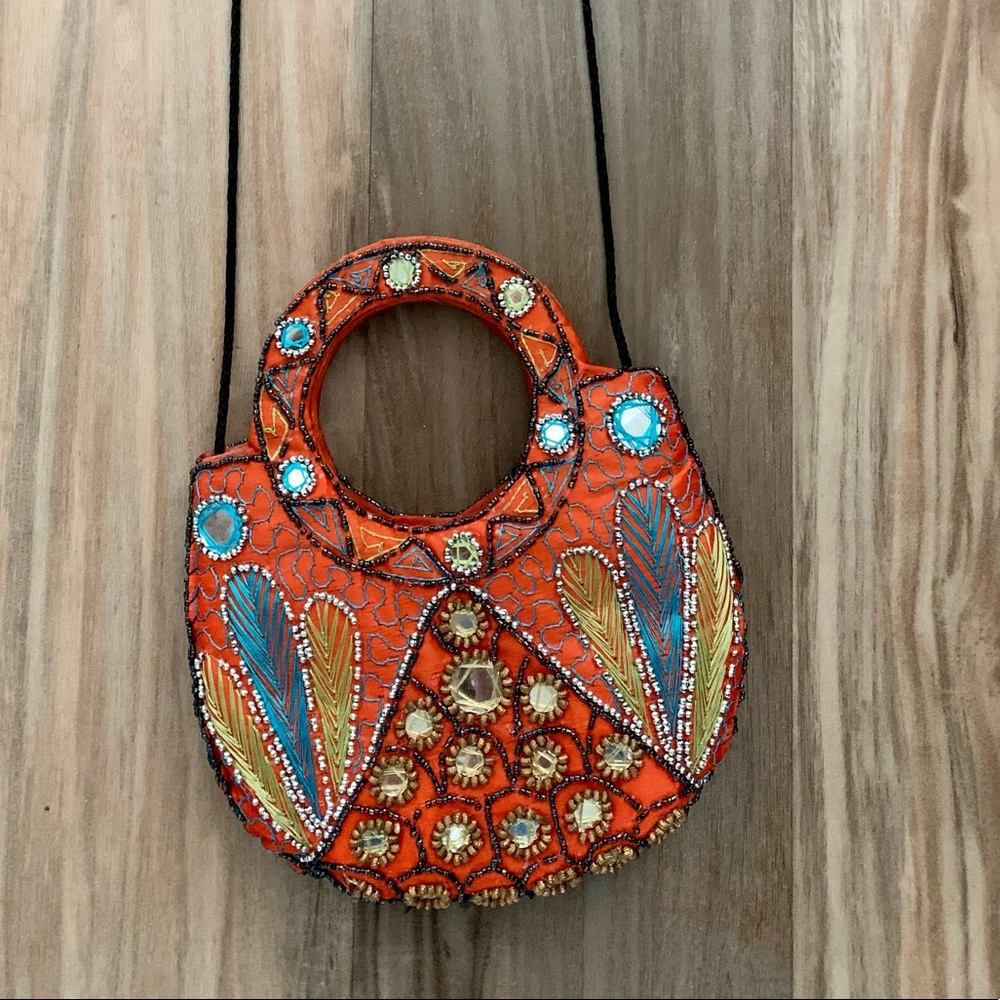 New! Authentic Beaded Indian Purse